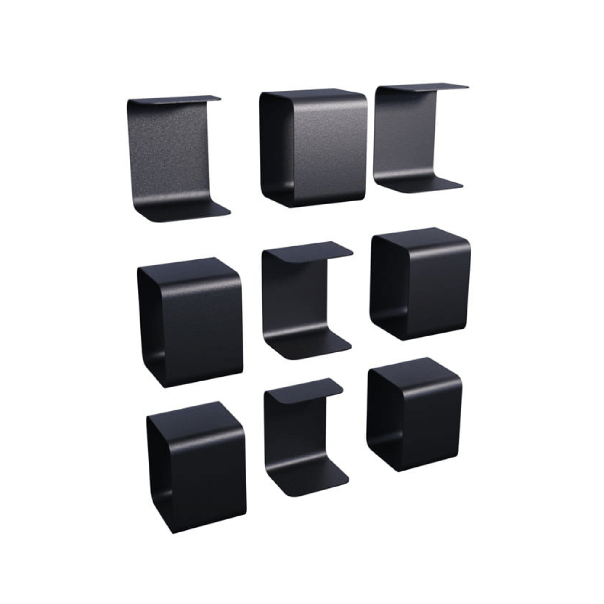 Lofalo BASIC Wall Shelf 9-Module Grid Minimalist Metal Wall Organizer
