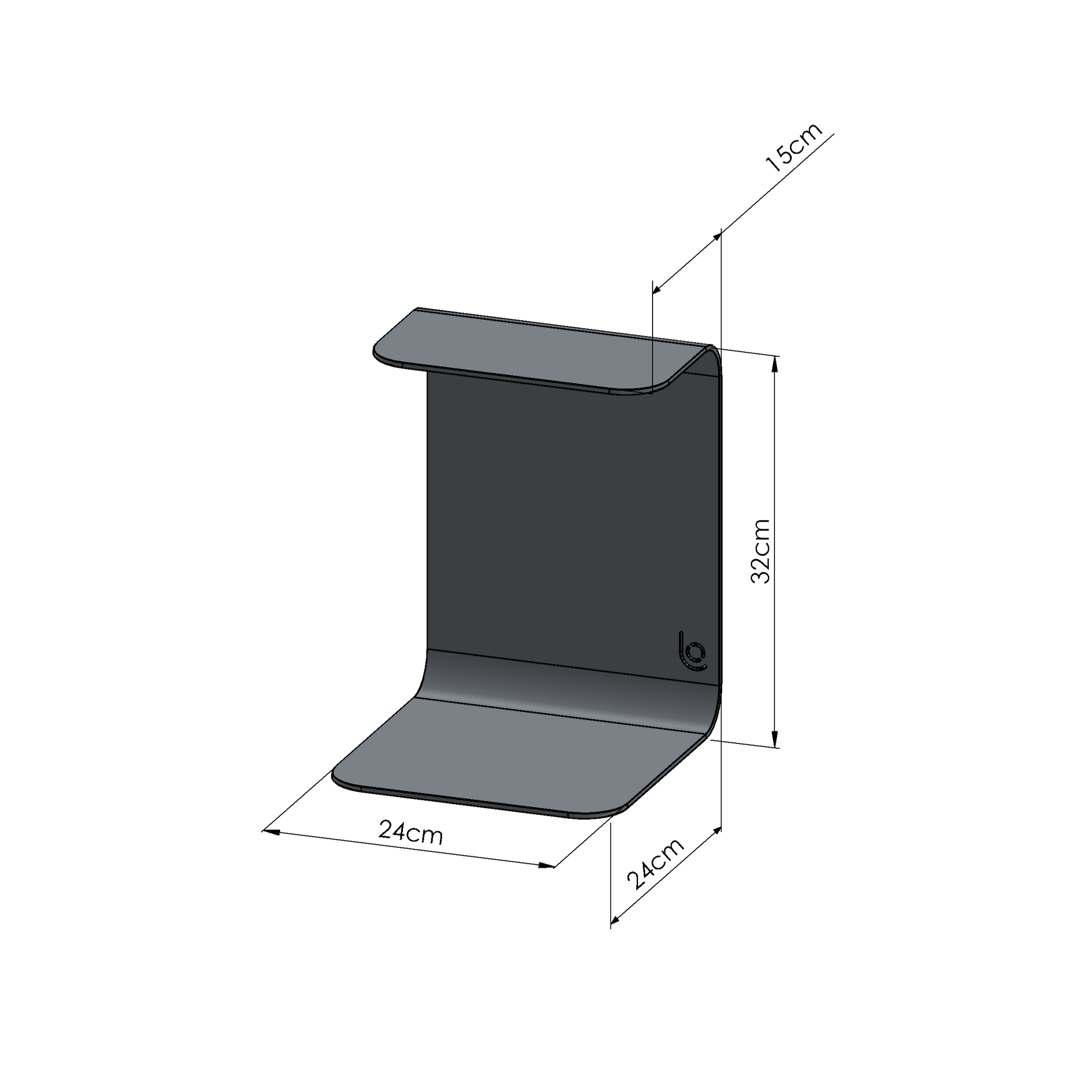 Lofalo BASIC Wall Shelf 9-Module Grid Minimalist Metal Wall Organizer