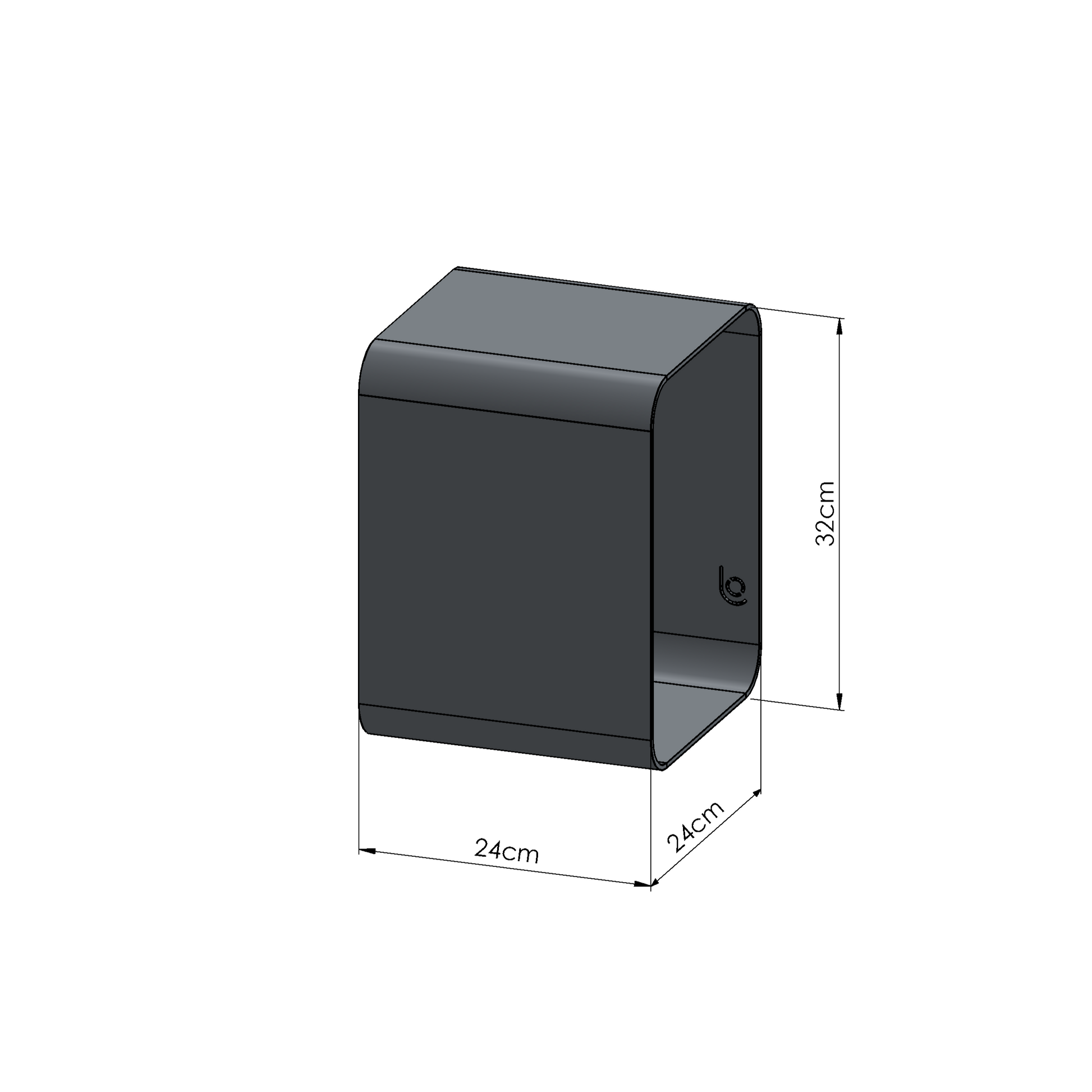 Lofalo BASIC Wall Shelf 9-Module Grid Minimalist Metal Wall Organizer