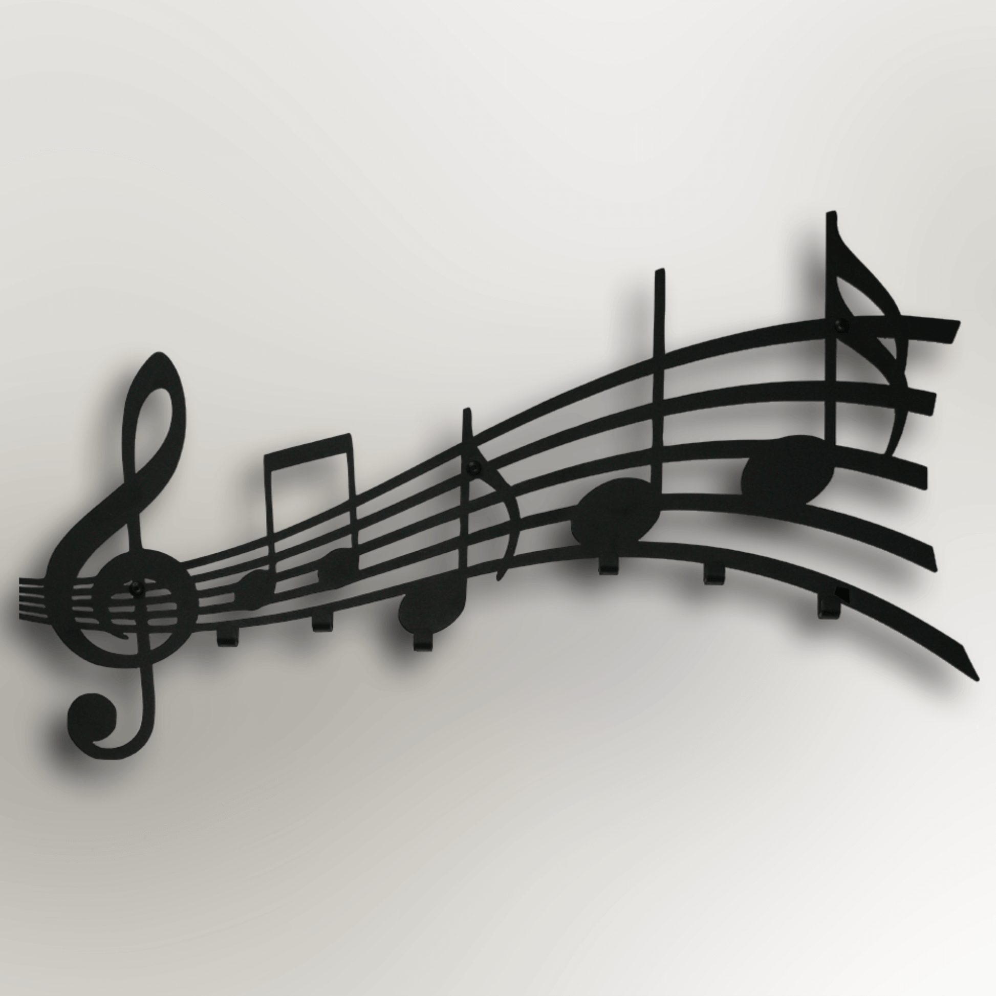 Lofalo Melody Black Metal Wall Hook Minimalist Decorative Wall Hook