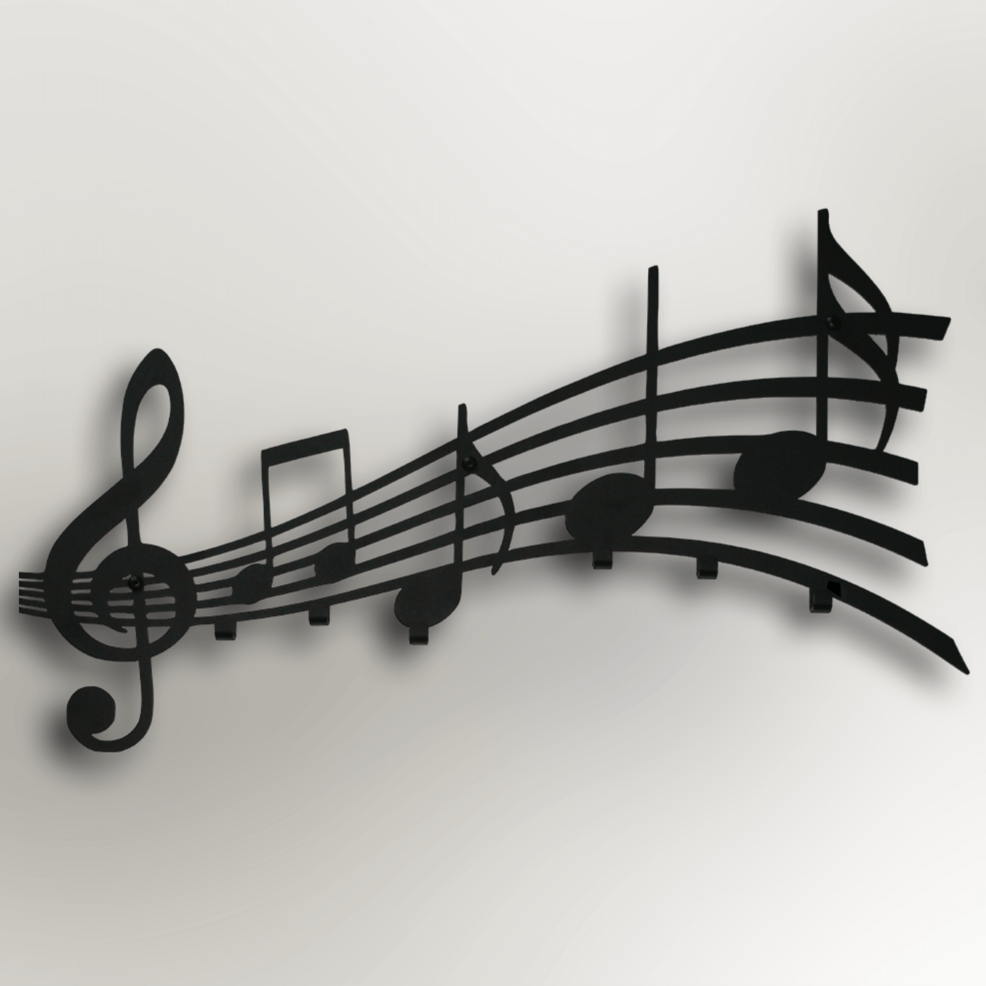 Lofalo Melody Black Metal Wall Hook Minimalist Decorative Wall Hook
