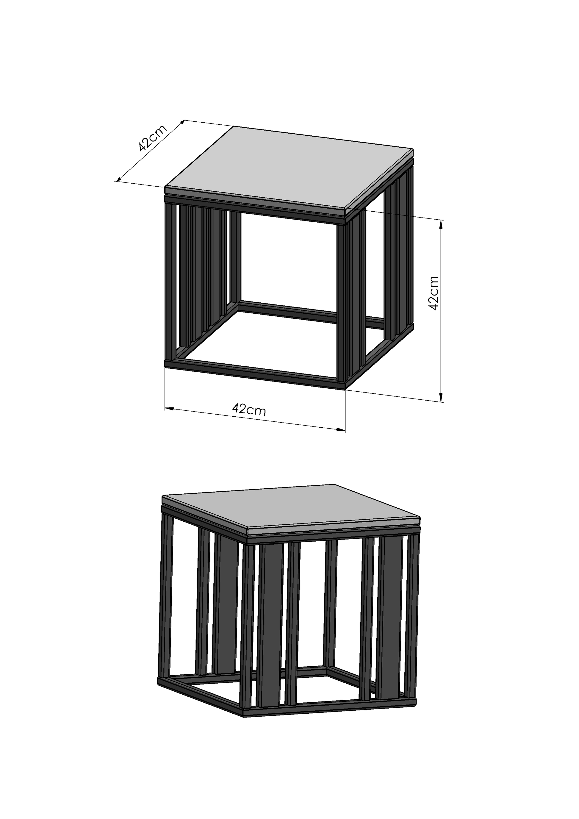 Lofalo Compact Small Metal Table Shop High-end modern metal furniture