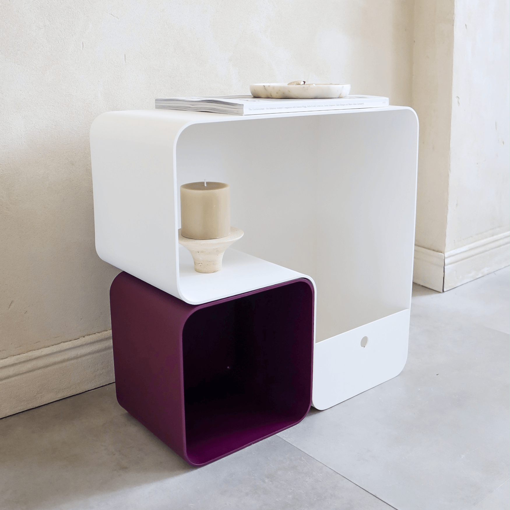 The Lofalo Double Rounded Metal Module Shop Ethically Made High-end steel furniture at LOFALO