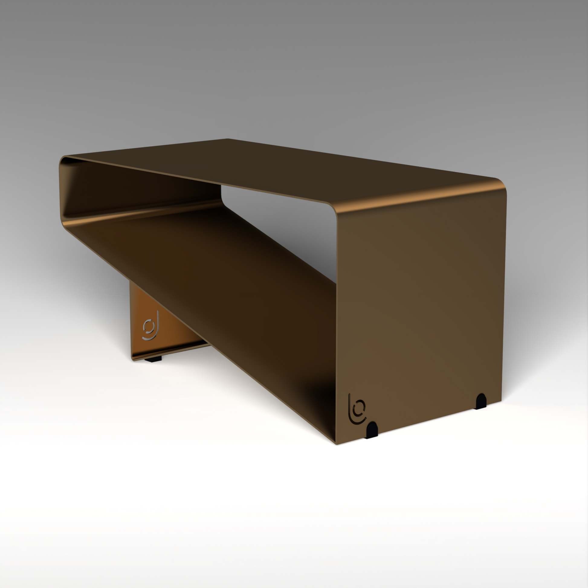 The Lofalo Faceted Metal Accent Table Shop High-end steel designer furniture
