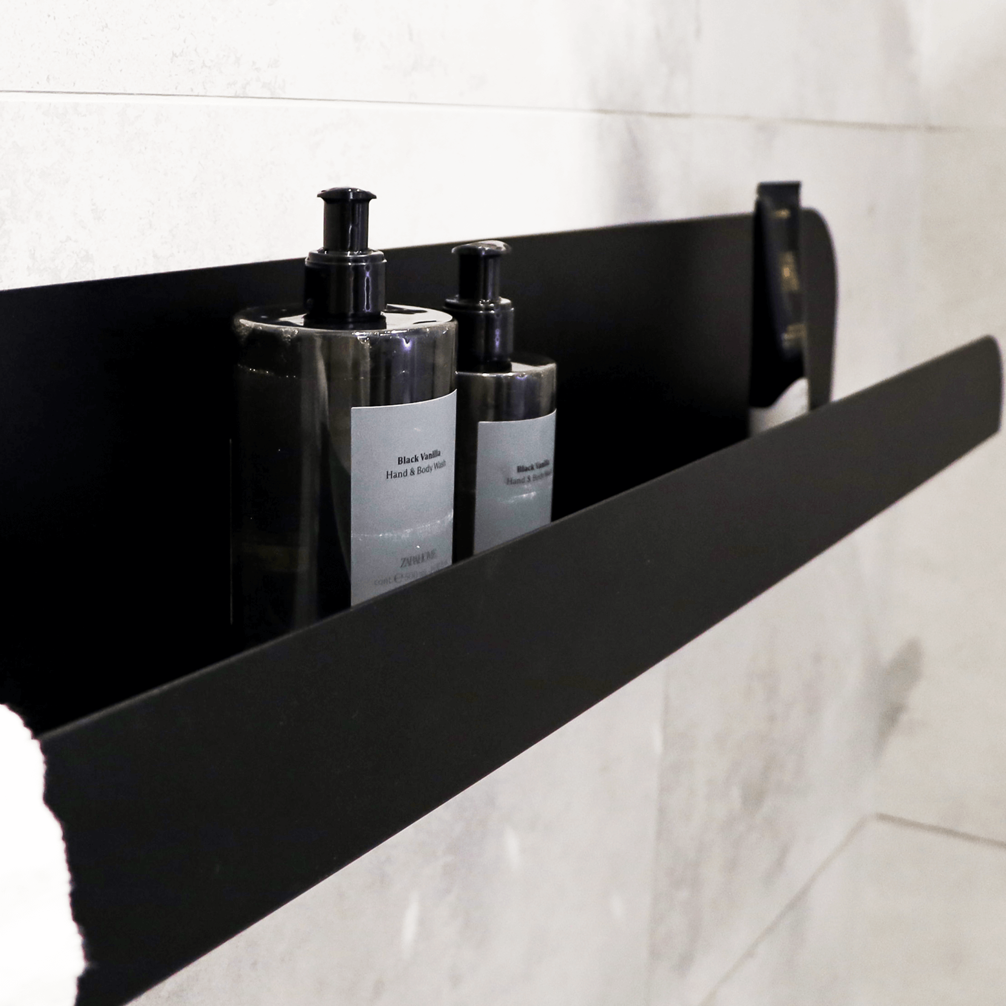 The Lofalo Long Black Metal Bathroom Shelf Shop high end bathroom racks
