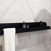 The Lofalo Long Black Metal Bathroom Shelf Shop high end bathroom racks