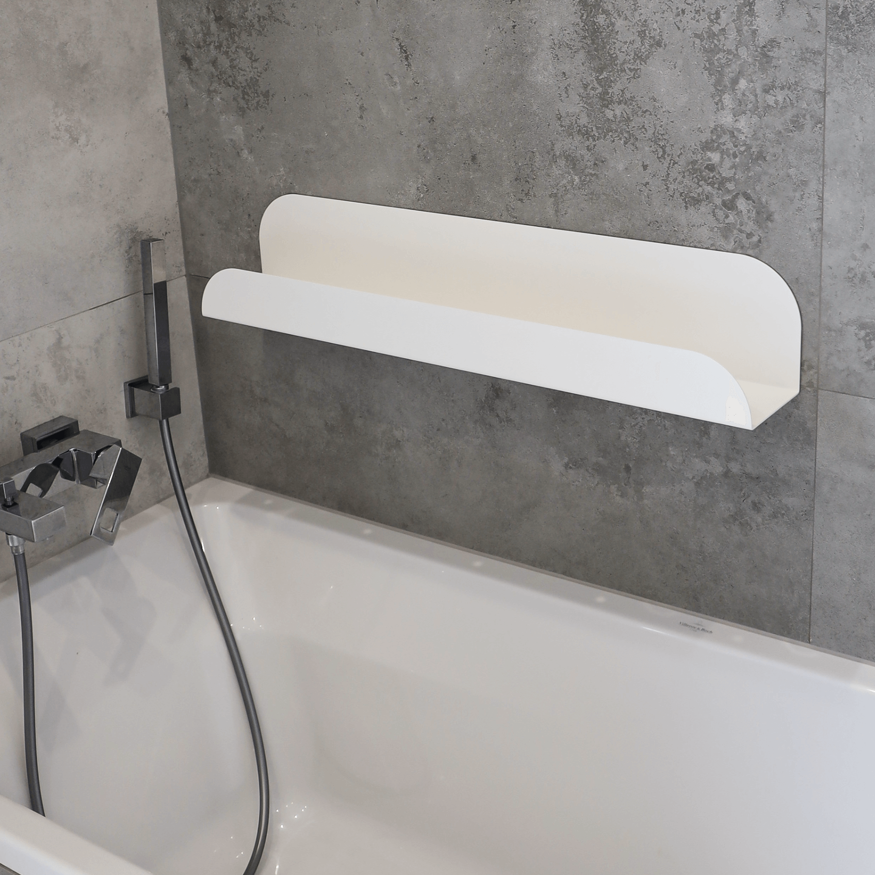 The Lofalo Long White Metal Bathroom Shelf  Shop Metal high-end bathroom racks