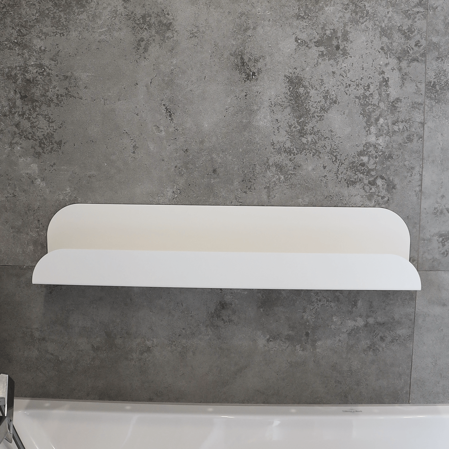 The Lofalo Long White Metal Bathroom Shelf  Shop Metal high-end bathroom racks