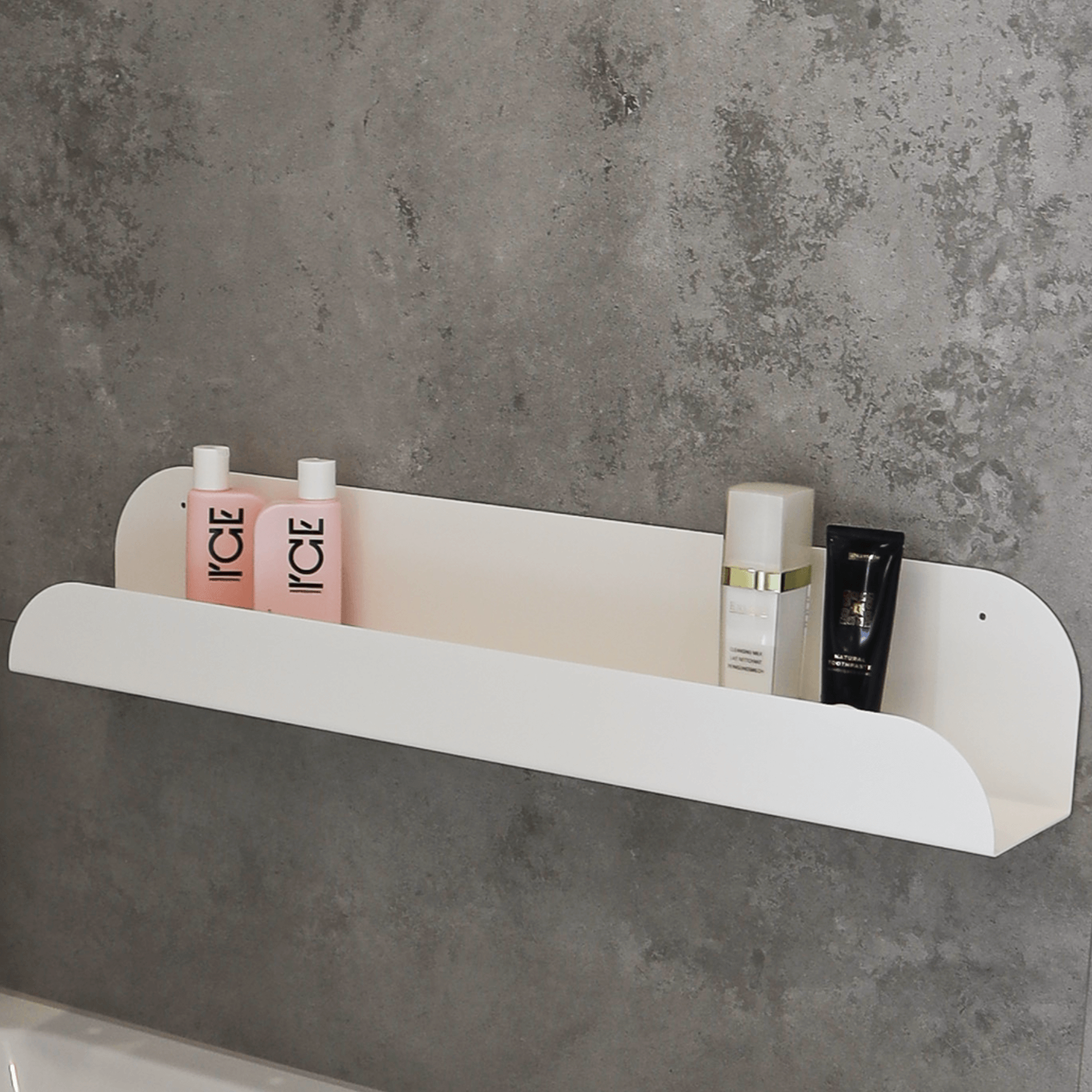 The Lofalo Long White Metal Bathroom Shelf  Shop Metal high-end bathroom racks