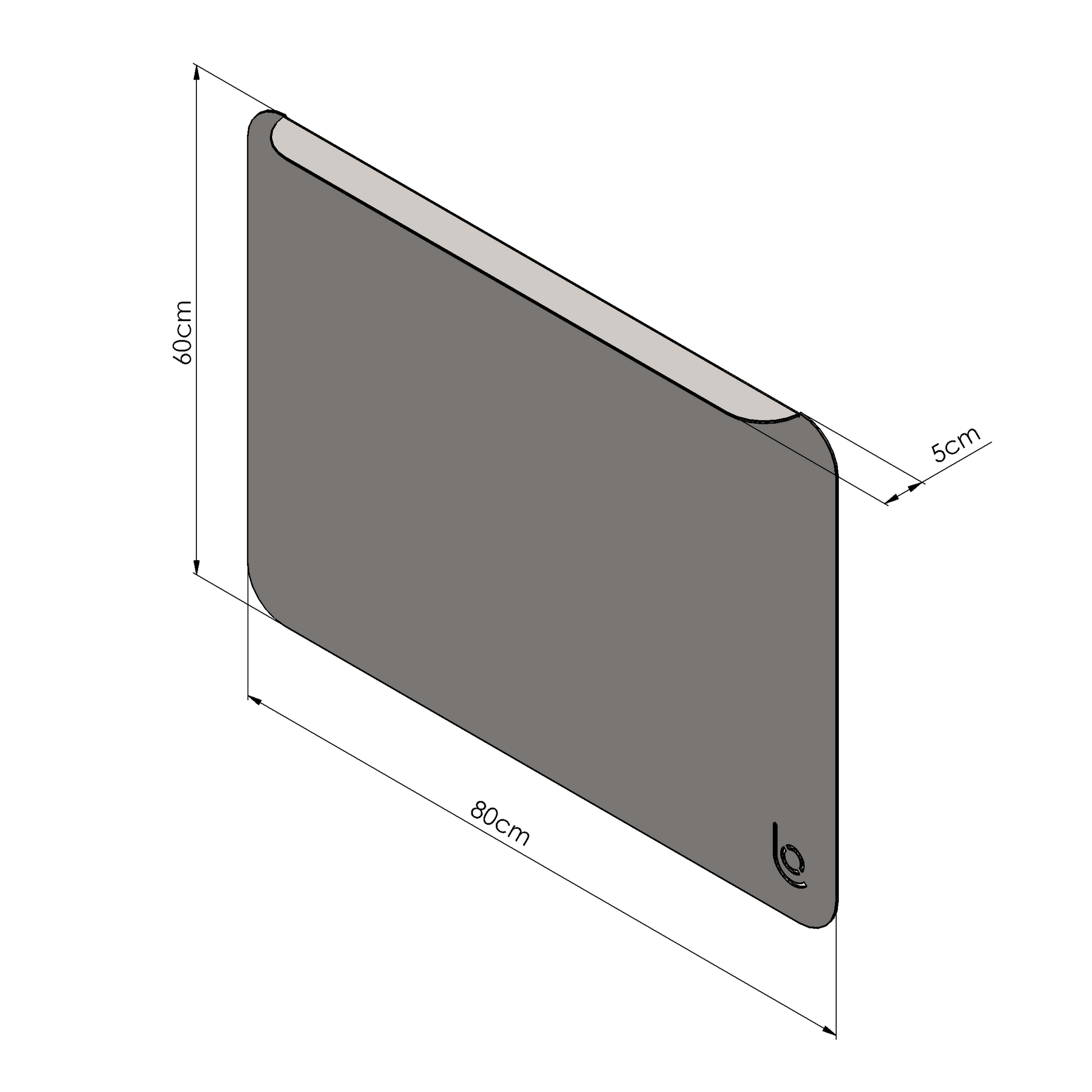 Minimalist and functional, the Lofalo Magnetic Wall Board offers a modern aluminium surface for organizing and showcasing daily inspirations. 