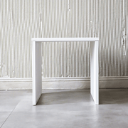 The Lofalo Minimal Matte White Coffee Table Shop Modern High-end Metal Furniture 