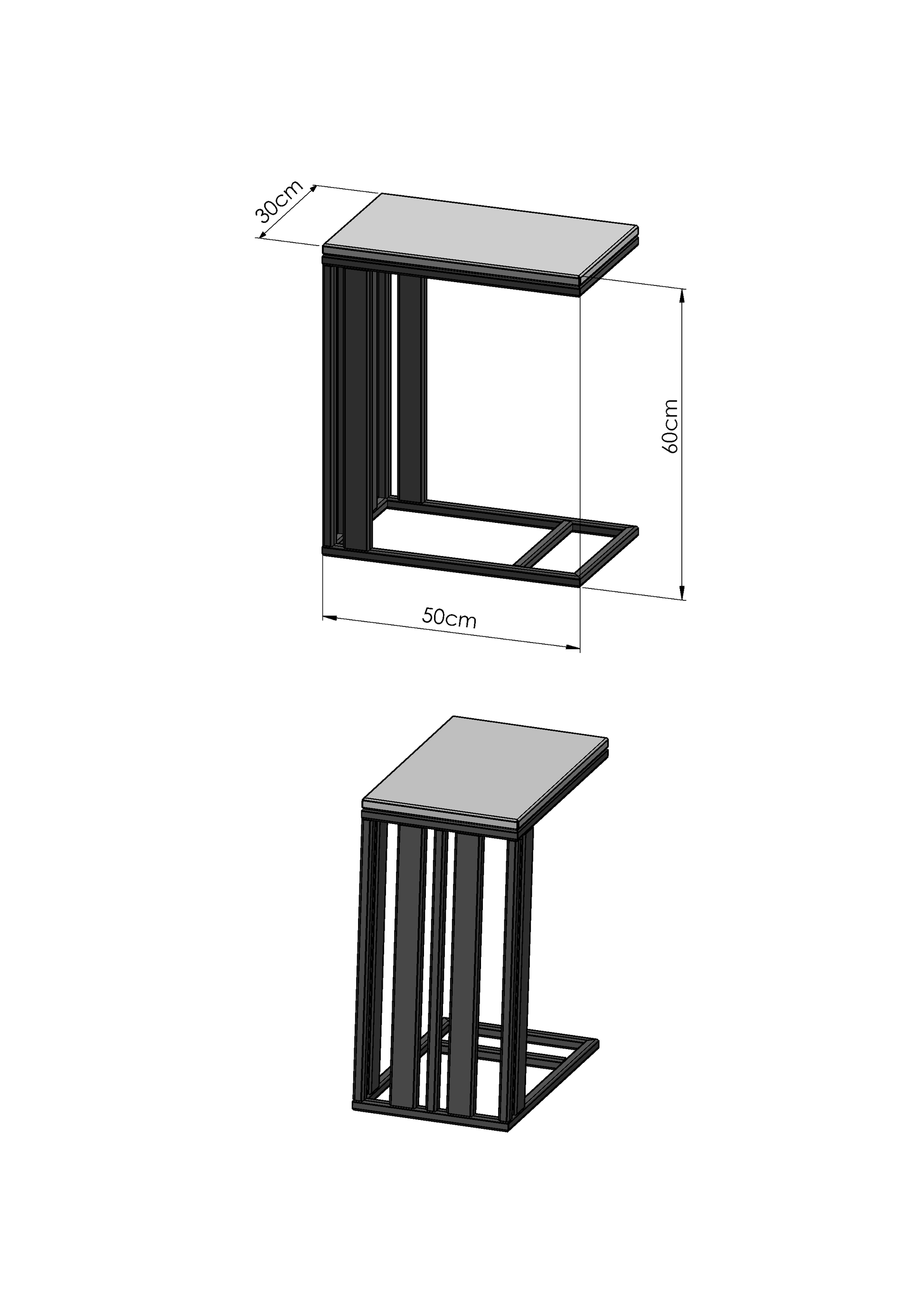 Lofalo Minimal Side Table Shop Ethically Made Steel and Metal Furniture