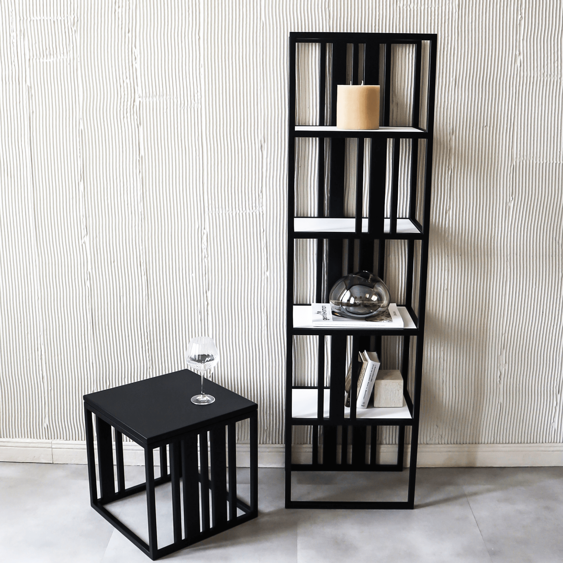 Lofalo Minimalist Metal Bookshelf Shop High-end ethically made steel furniture 