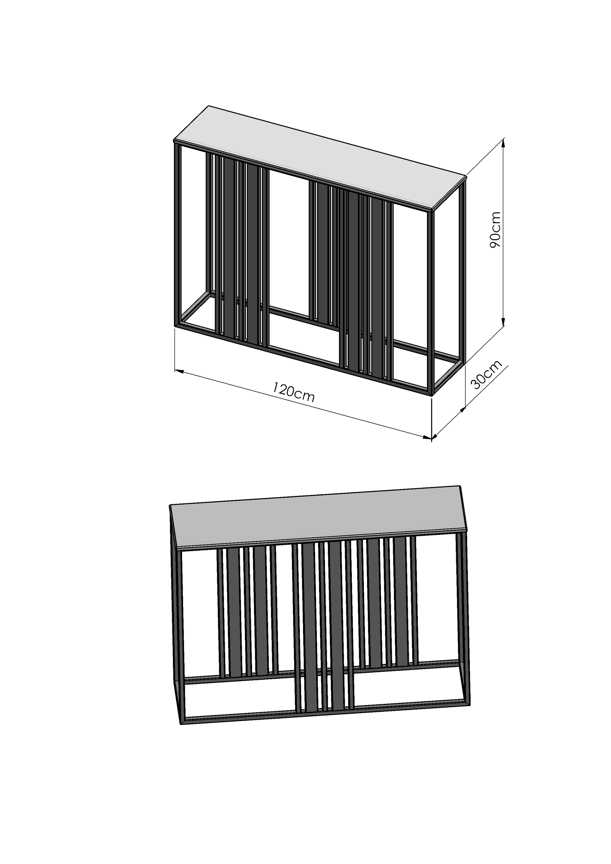 Shop Minimalist Metal Console Table High-end Steel Furniture Made and Designed in Poland