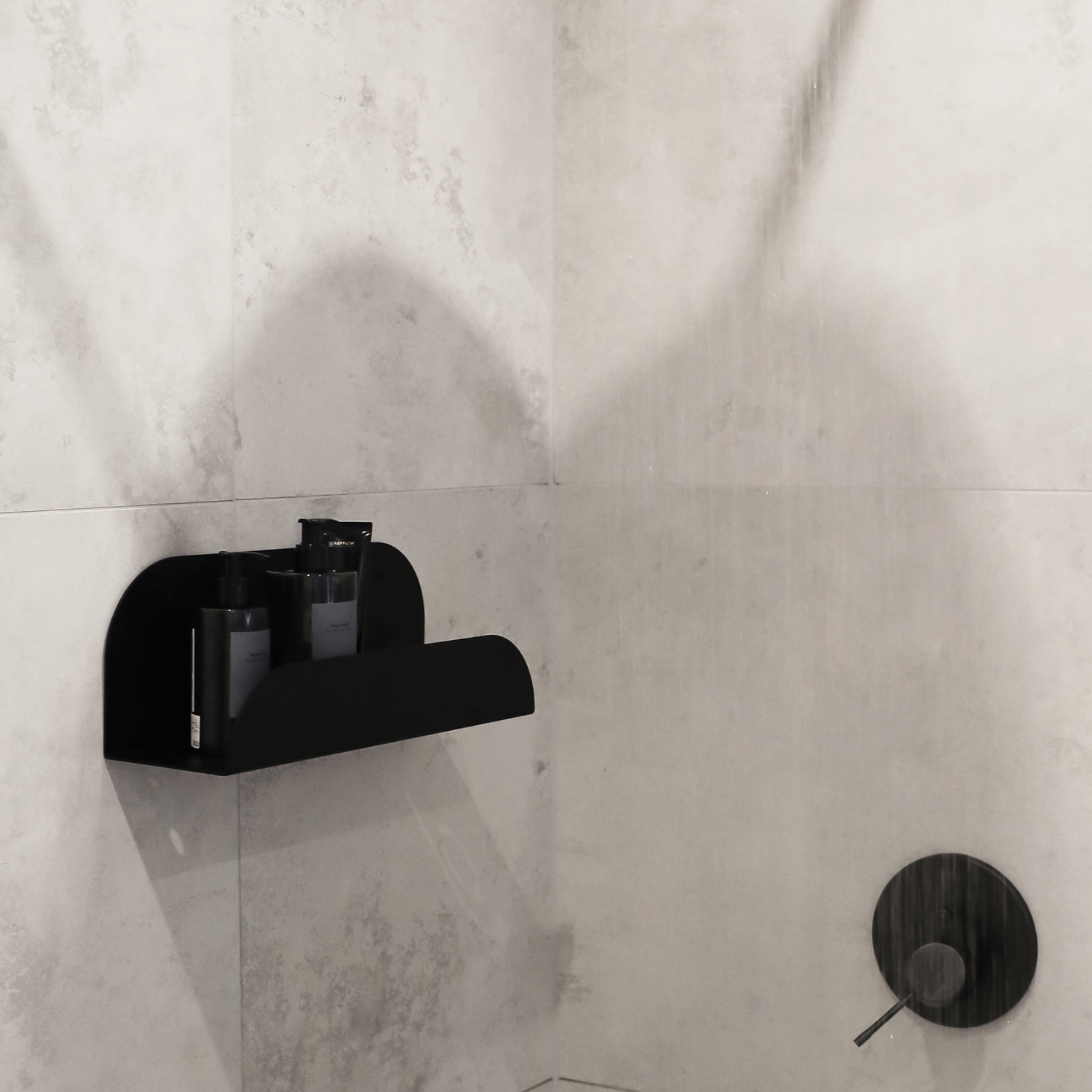 The Lofalo Short Black Metal Bathroom Shelf Shop metal furniture at LOFALO
