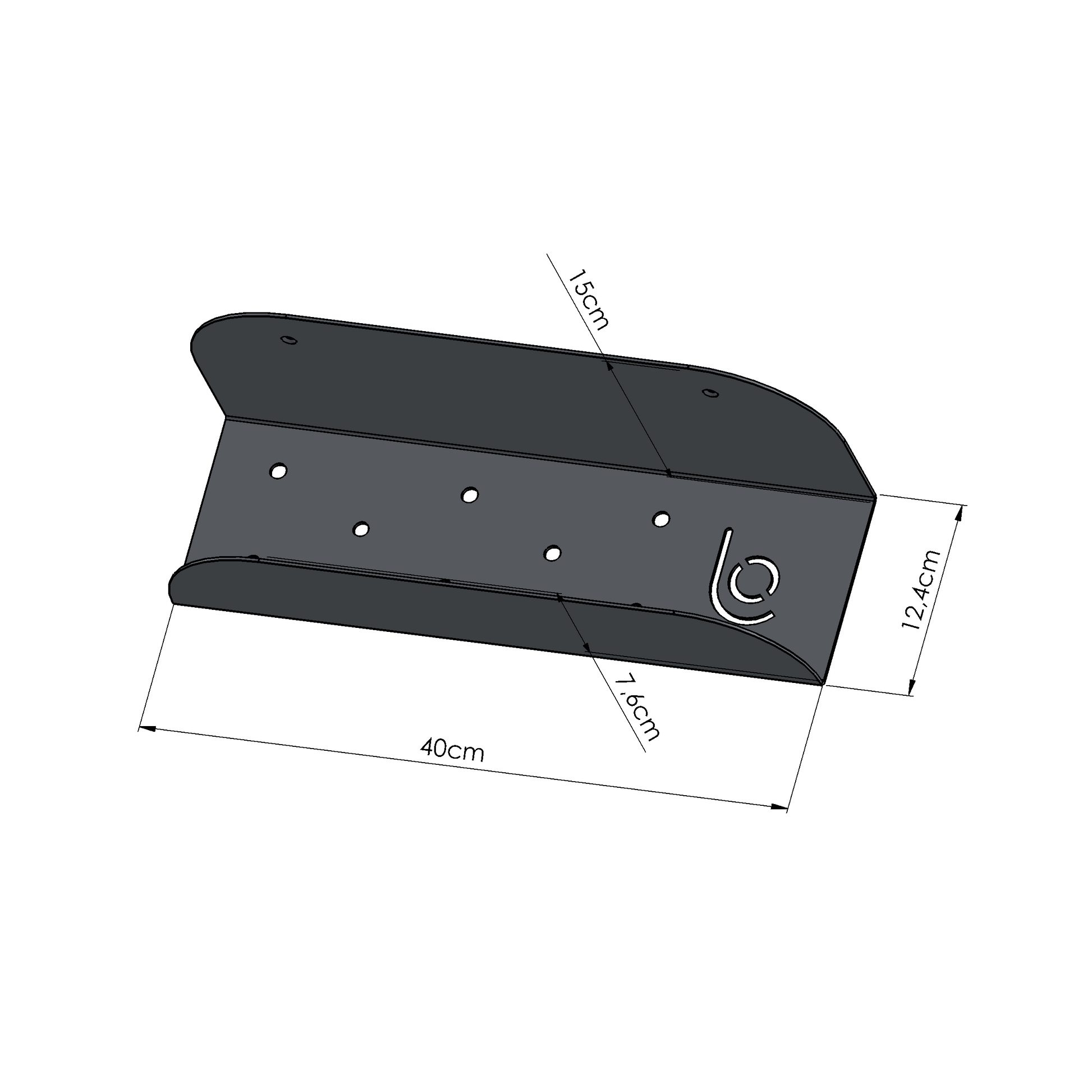 The Lofalo Short Black Metal Bathroom Shelf Shop metal furniture at LOFALO