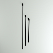 Crafted from bent steel with a durable finish, the Slatted Wall Hook adds a striking, minimalist accent while keeping essentials neatly organized.