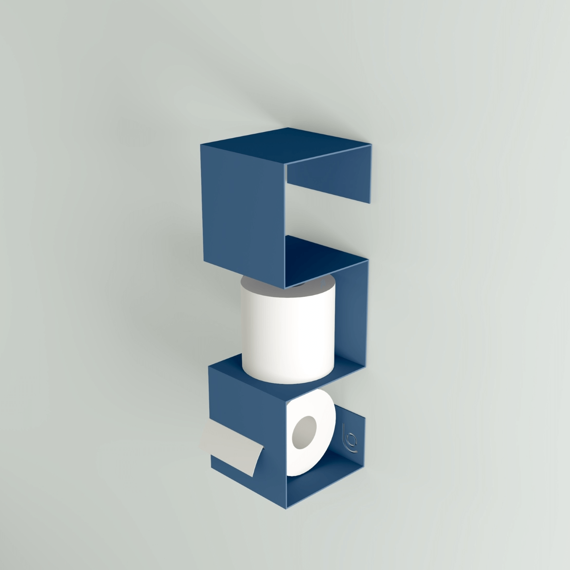 Maxi minimalist metal toilet paper holder by Lofalo