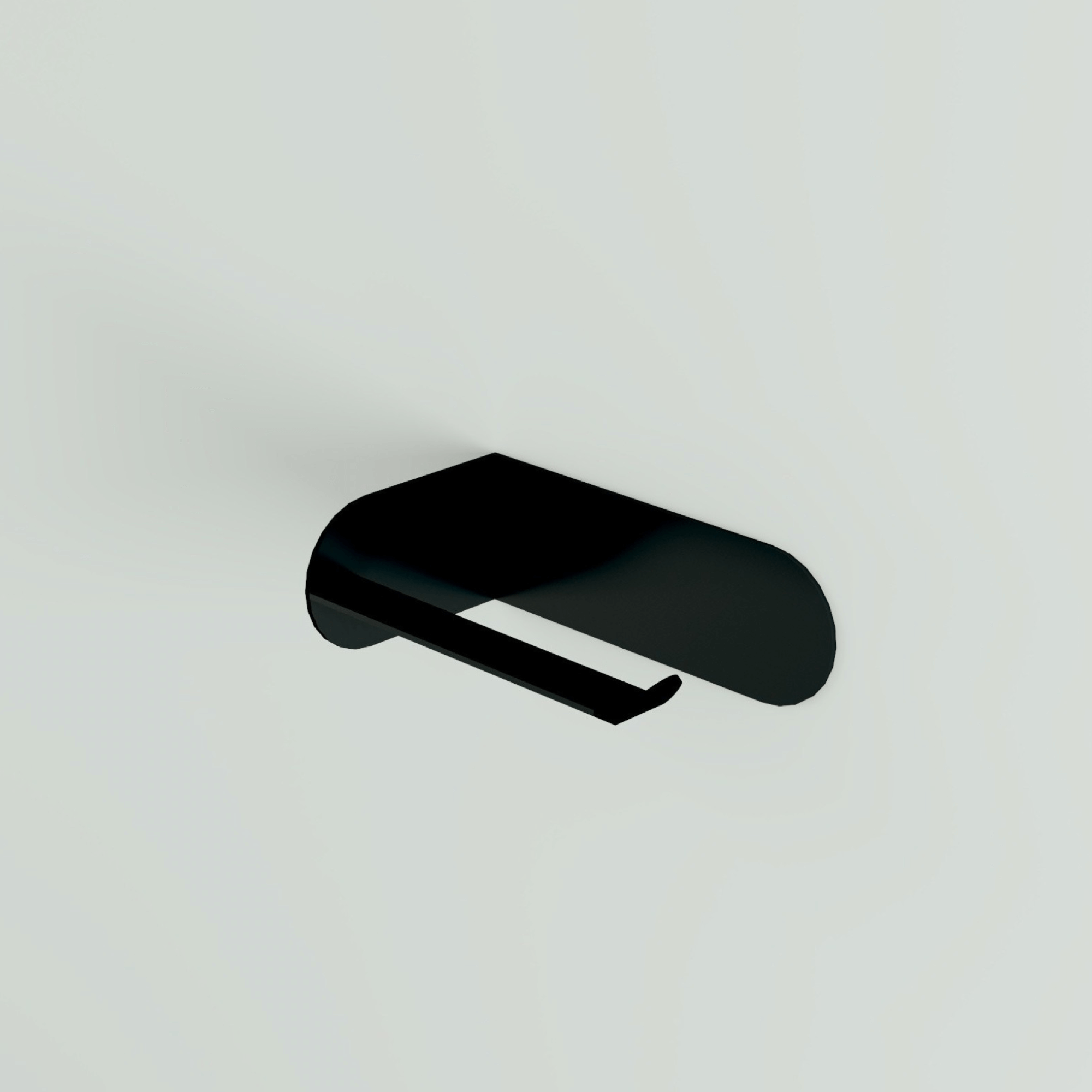 Minimalist metal toilet paper holder by Lofalo BASIC, modern bathroom accessory