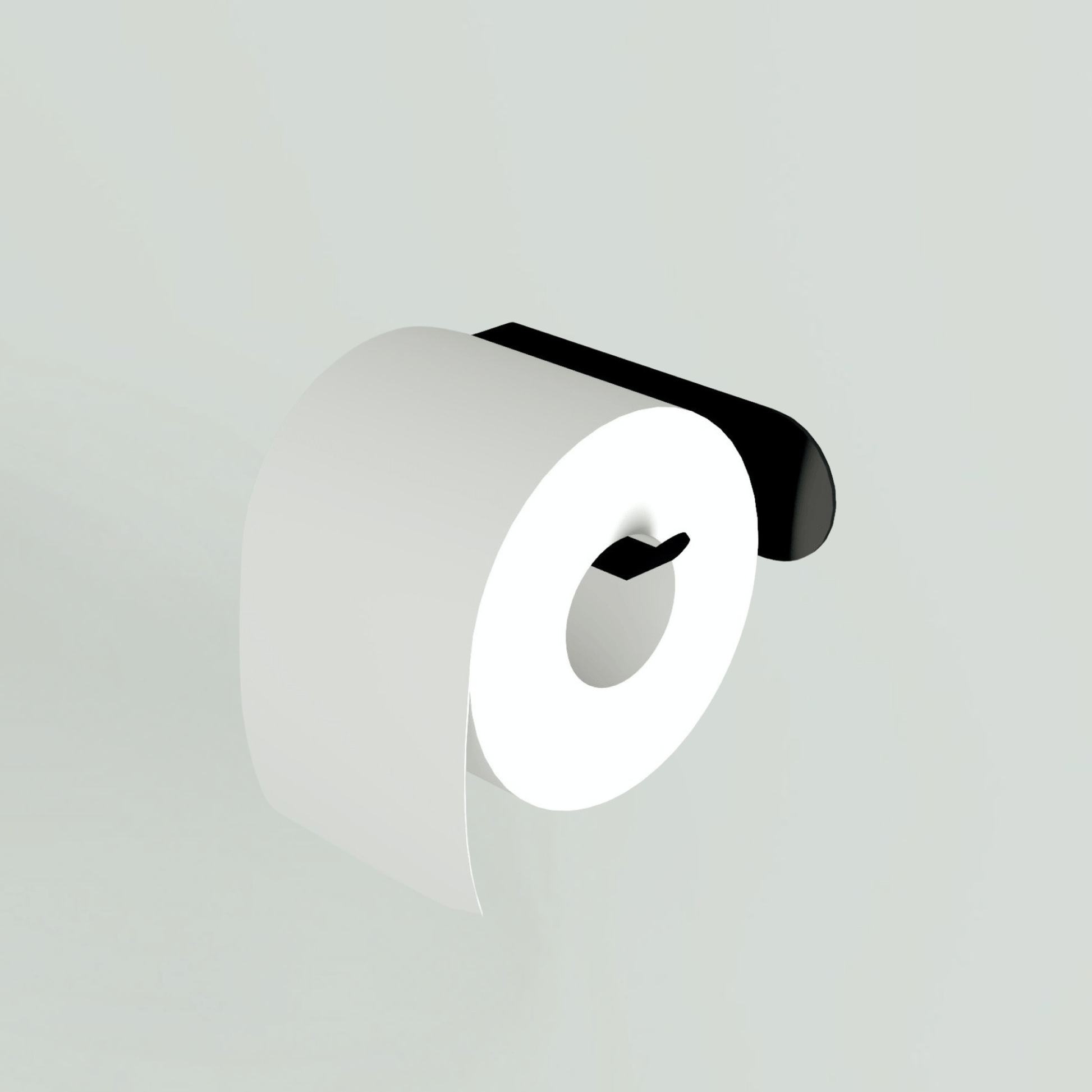 Minimalist metal toilet paper holder by Lofalo BASIC, modern bathroom accessory