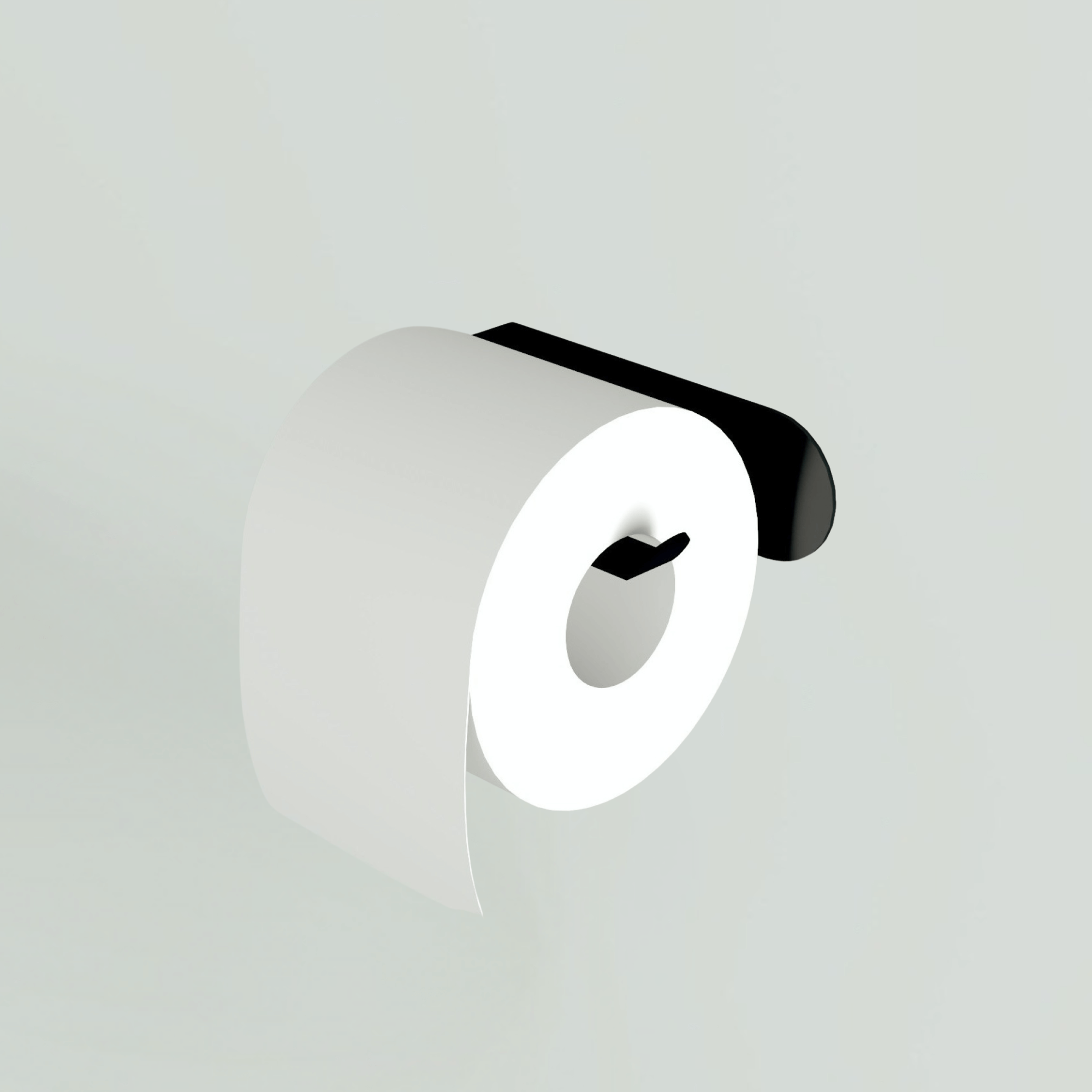 Minimalist metal toilet paper holder by Lofalo BASIC, modern bathroom accessory
